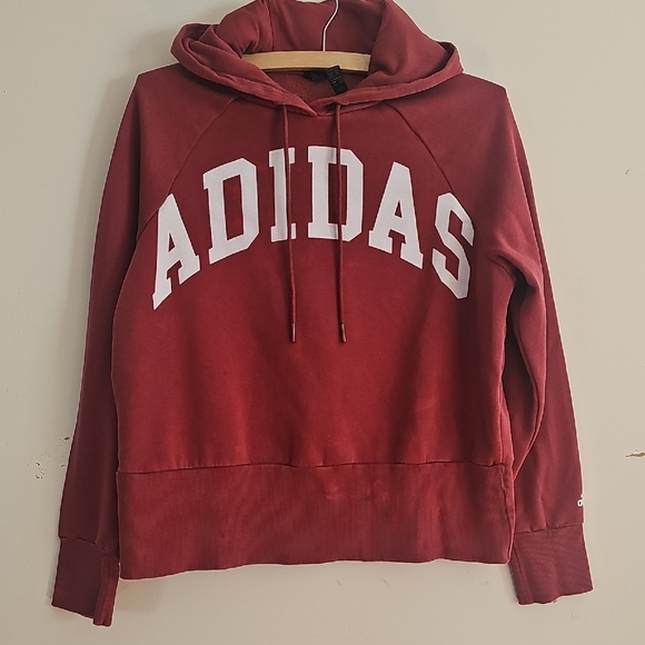 adidas Tops - Adidas Women's Maroon Hoodie Size Small